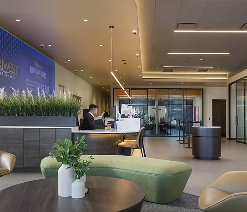 Completed commercial bank project